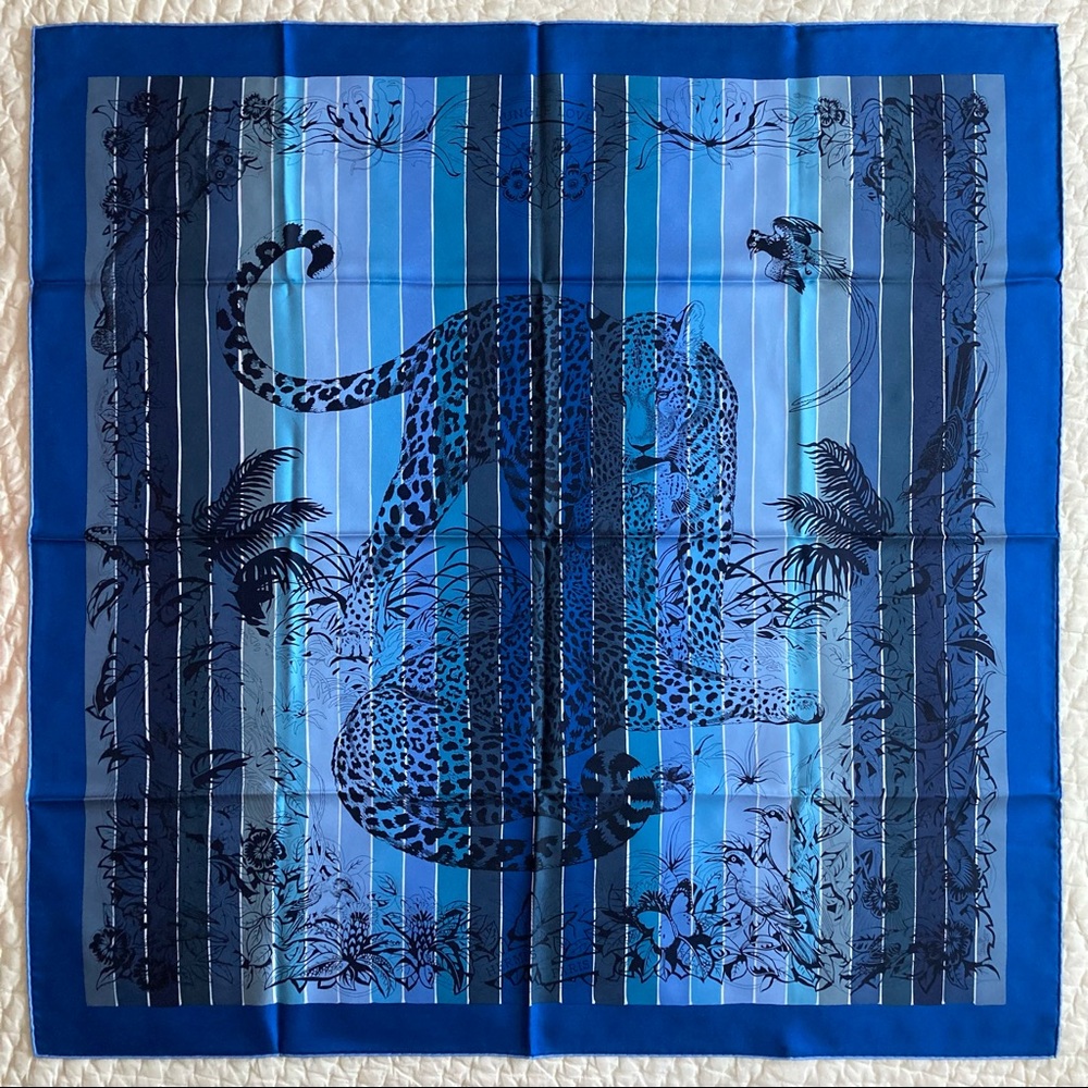 NWT Hermes Jungle Love Rainbow Silk Scarf - Picture 4 of 16